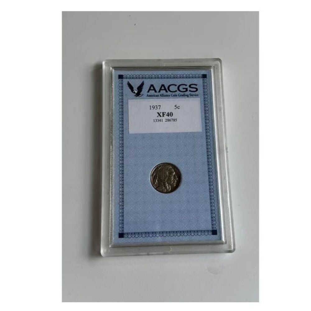 American Coin Treasures 1937 5c Buffalo Nickel XF40